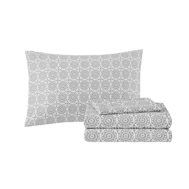 Madison Park Essentials Aurora Comforter Set with Cotton Bed Sheets