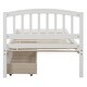 preview thumbnail 12 of 13, Twin Wood Platform Bed Frame with Headboard and Two Storage Drawers, No Box Spring Needed