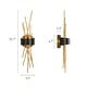 preview thumbnail 8 of 15, Modern Gold LED Wall Sconce Contemporary Branch Design Vanity Light - W5.1" x H21.7" x D3.7"