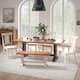 Option Antique White Chairs and Bench