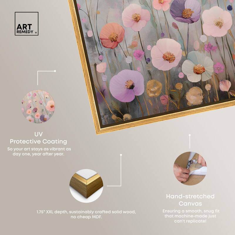Tiny Blooms II Canvas by Art Remedy