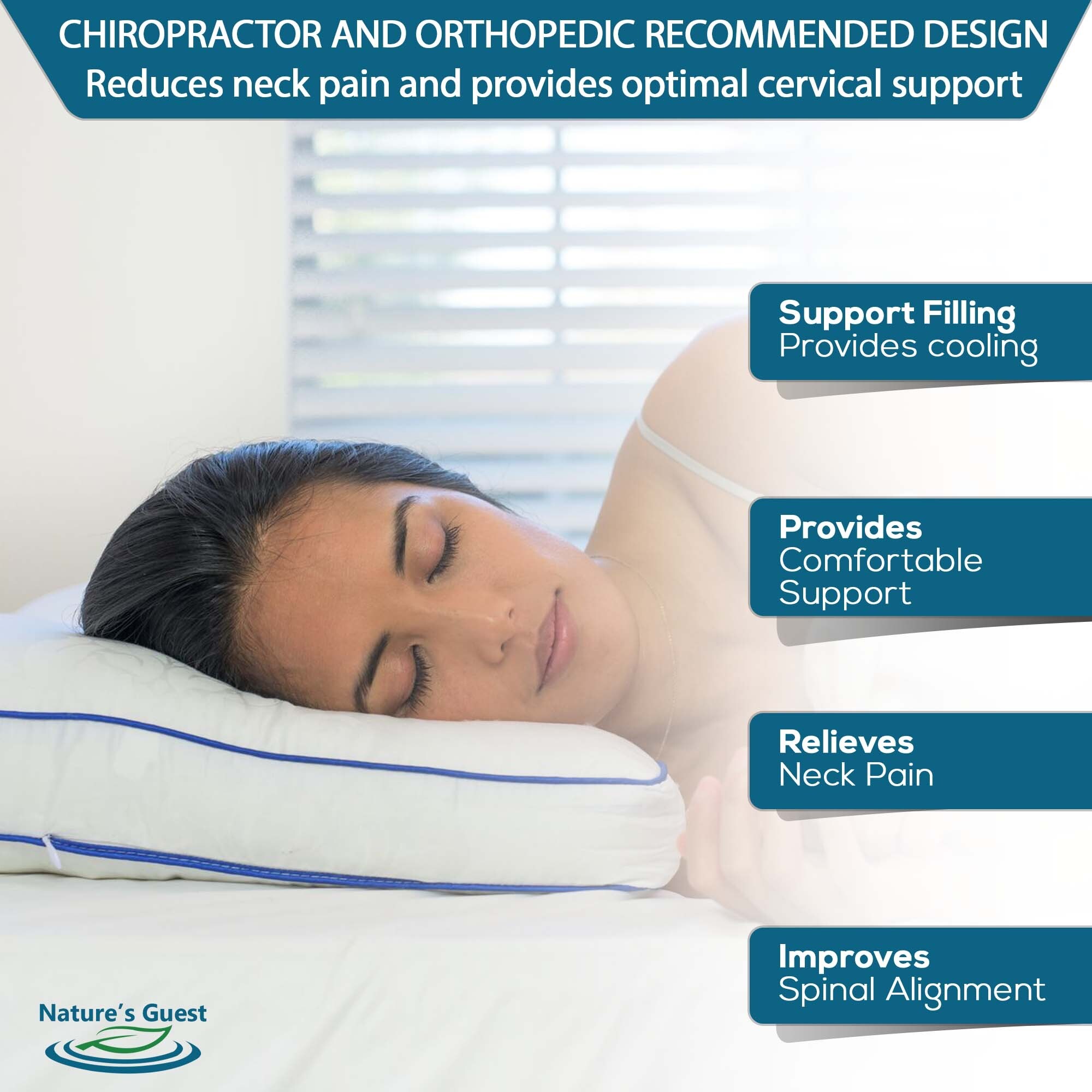 Nature's guest cervical support pillow bed bath beyond store