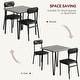 preview thumbnail 19 of 22, Dining Table Set of 2, Kitchen Table with Upholstered Chairs Dinning Table Set - 29.1x29.1x30in