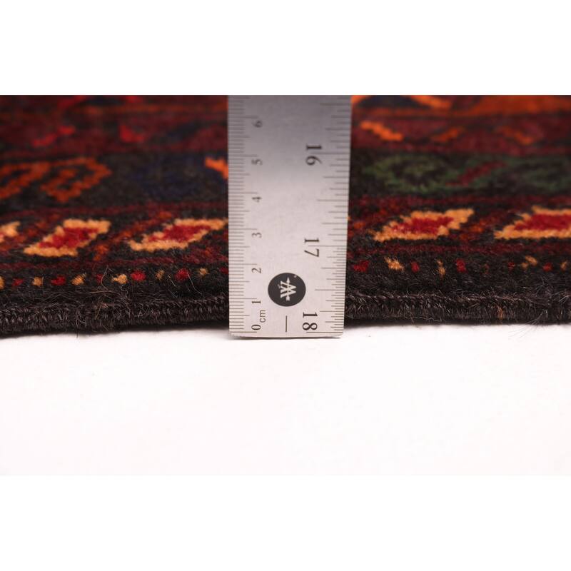 ECARPETGALLERY Hand-knotted Teimani Black, Dark Brown Wool Rug - 3'8 x 6'7