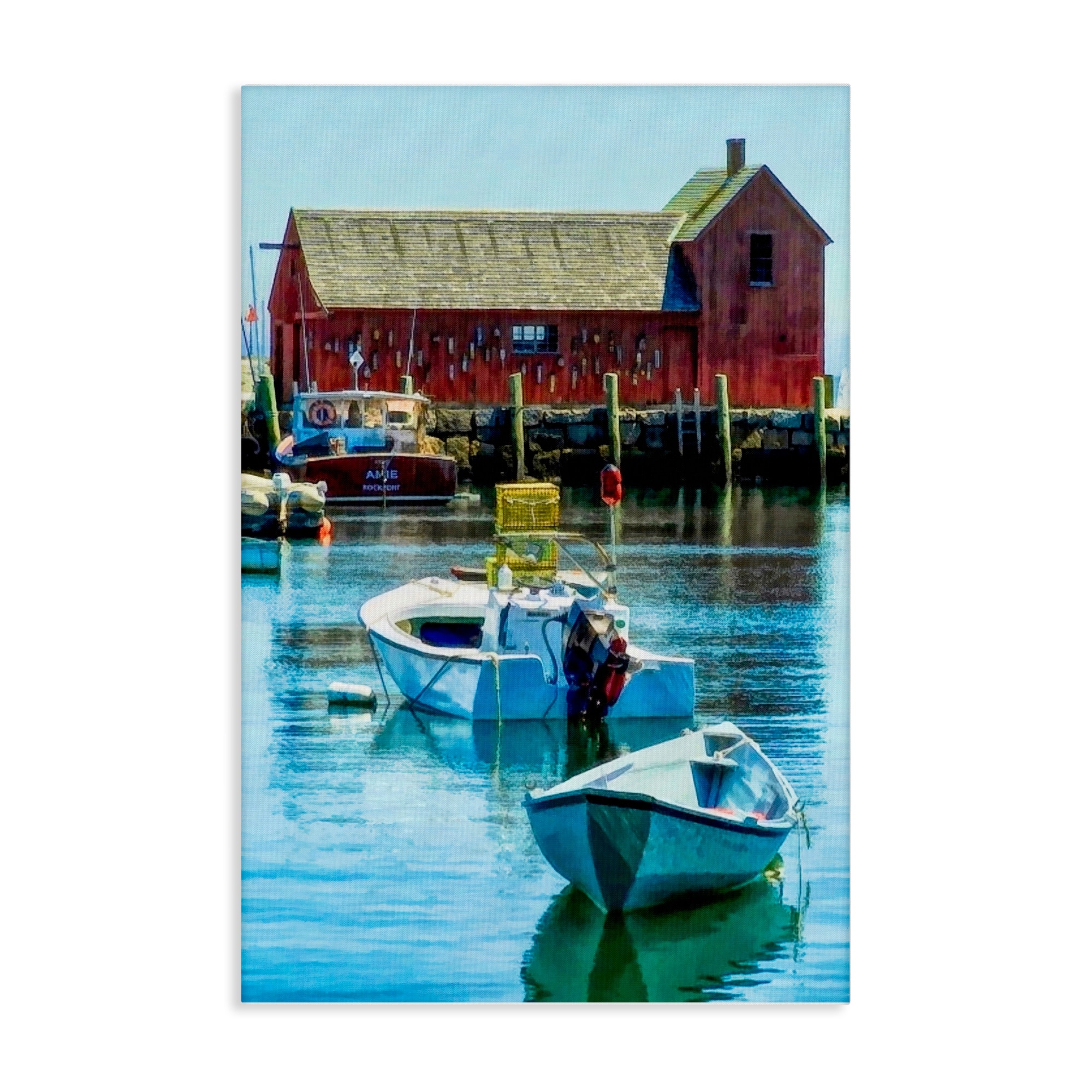 Stupell Tranquil Boat Harbor Canvas Wall Art Design By Graffi*tee Studios