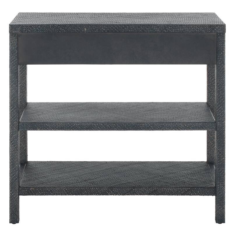 SAFAVIEH Iza Light Natural Raffia/ Gold Console Table - 31" W x 14" L x 30" H - 31"W x 14"D x 30"H