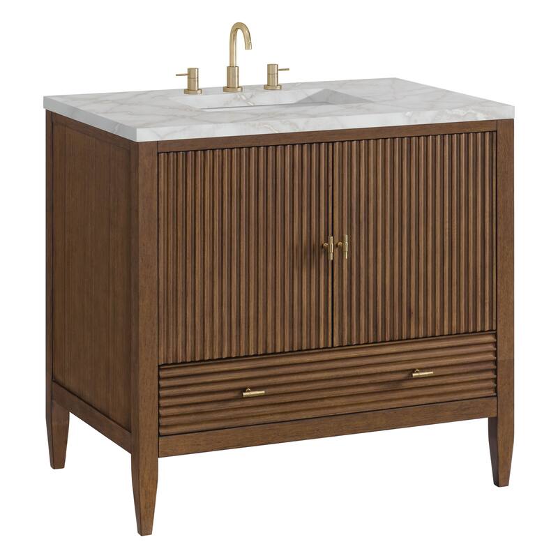 James Martin Vanities 485-V36-3VSL Myrrin 36" Single Basin Wood Vanity