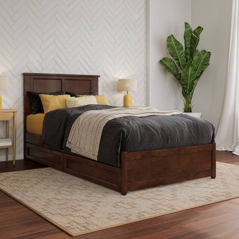 Felicity Platform Bed with Panel Footboard and Storage Drawers