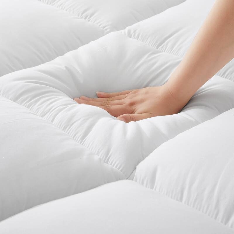 4-inch Thickness Down Alternative Fitted Mattress Topper with Soft Cover