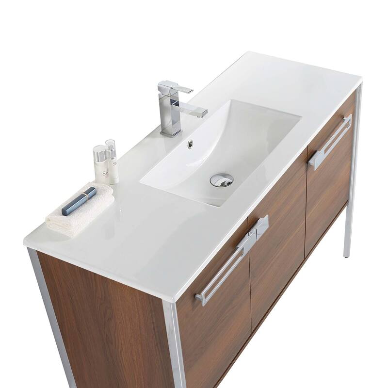 Fine Fixtures Oakville Bathroom Vanity with White Ceramic Sink