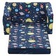 preview thumbnail 8 of 16, Qaba Kids Fold-Out Couch/Chair Lounger with Space-Themed Washable Fabric & Removable Cushion for 3-6 Years Old