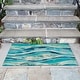 preview thumbnail 4 of 5, Liora Manne Illusions Wave Indoor/Outdoor Mat Ocean 1'7" x 2'5"