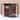NAT Solid Wooden Jewelry Box with 3-Drawers Built-in Necklace Carousel and Mirror brown - 10*5.2*11.7in