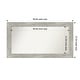 preview thumbnail 30 of 119, Dove Greywash Framed Non-Beveled Custom Wall Mirror, Bathroom Vanity Mirror Outer Size: 50 x 27