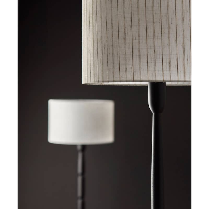 Nigel Floor Lamp - Black Wood
