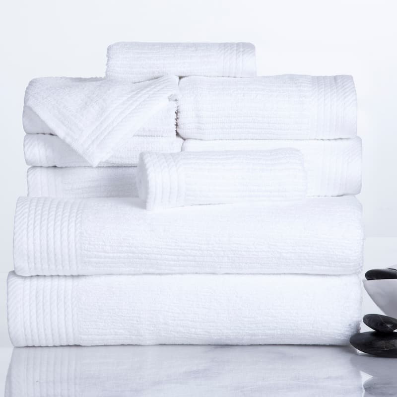 10-Piece Bath Towel Set by Lavish Home (White)