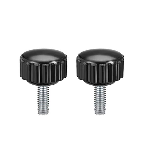 Screw Occus New Arrival 3pcs/Set M5 M6 M8 Male Thread Knurled Shaped Head Clamping Nuts Knob Grip Thumb Screw on Type for Industry Size: M6x40 