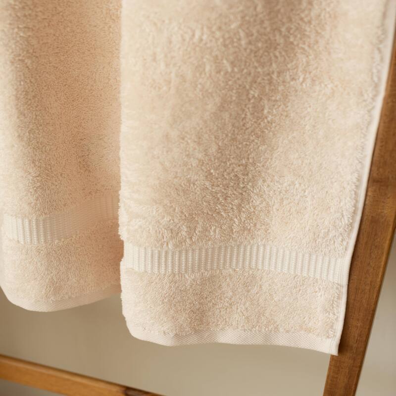 Salbakos Cotton Bath Towels Turkish Cotton Soft Absorbent Set of 4 - 27x54