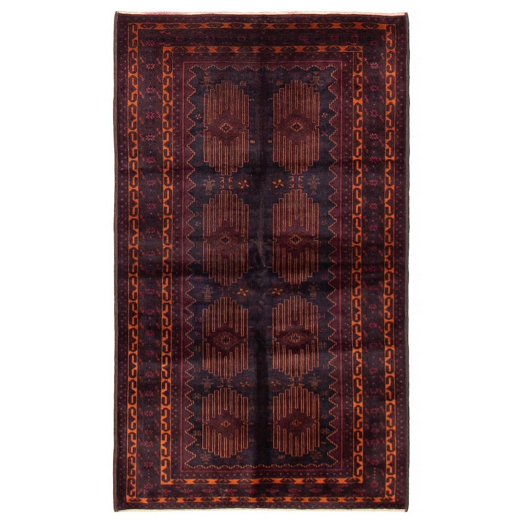 Teimani Navy Rug 3'10" x 6'6" - 3'10 x 6'6