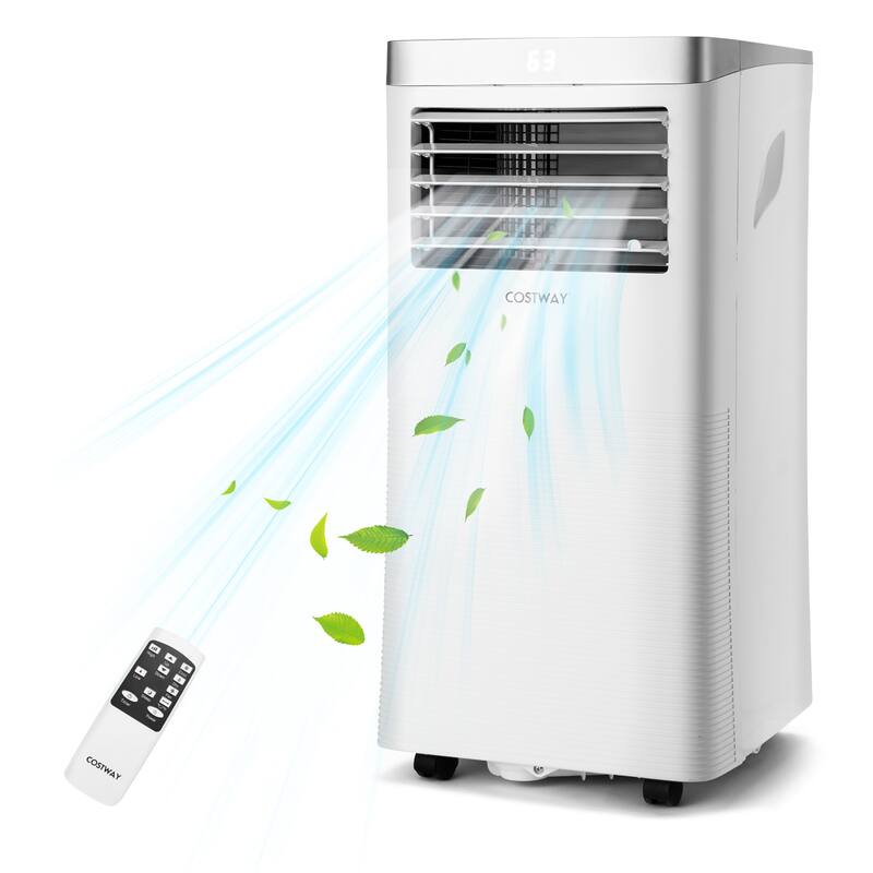 Costway 10000BTU Portable Air Conditioner 3-in-1 Air Cooler with - White