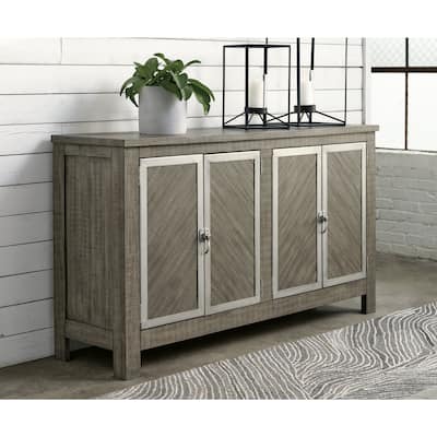 Signature Design by Ashley Krystanza Gray Dining Server - 64" W x 18" D x 35.75" H