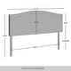 preview thumbnail 18 of 17, CraftPorch Velvet Nailhead Trim Upholstered Adjustable Headboard