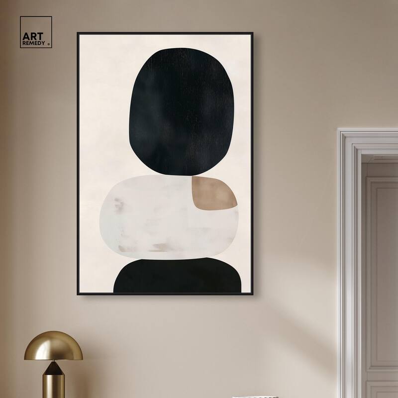 Pebble Pillars II Canvas by Art Remedy