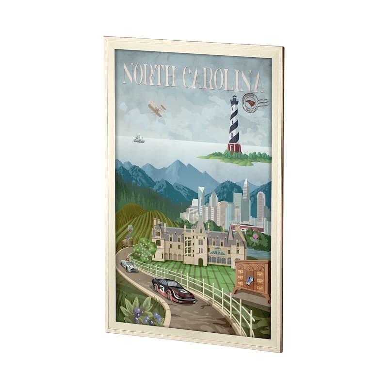 North Carolina Go (XL) Framed Art Print