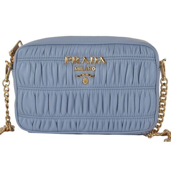 prada ruched leather bag
