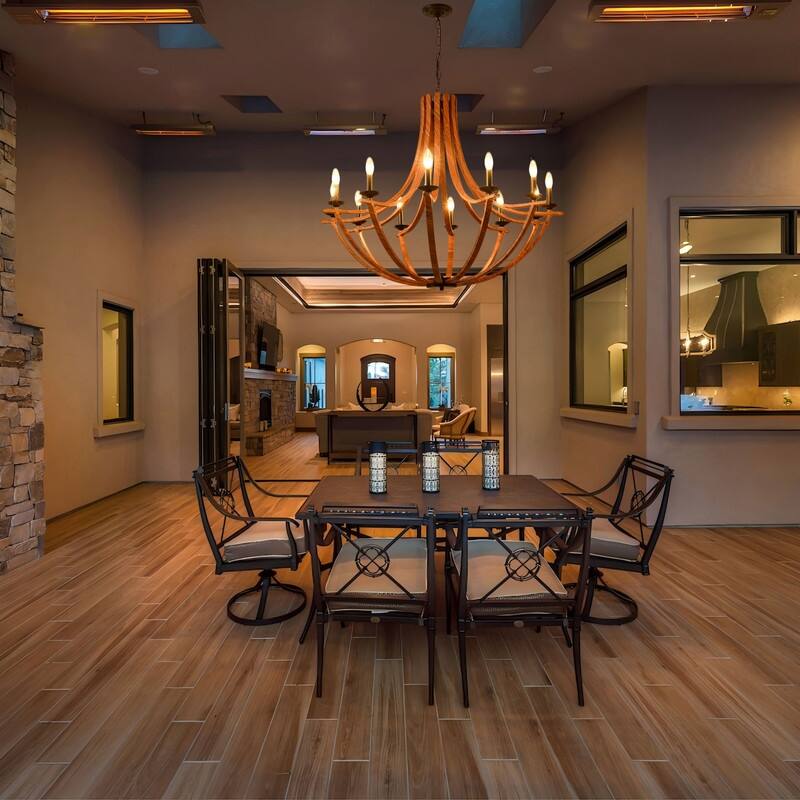 Vintage Industrial Farmhouse Chandelier Adjustable Rustic Lighting for Kitchens & Dining Rooms
