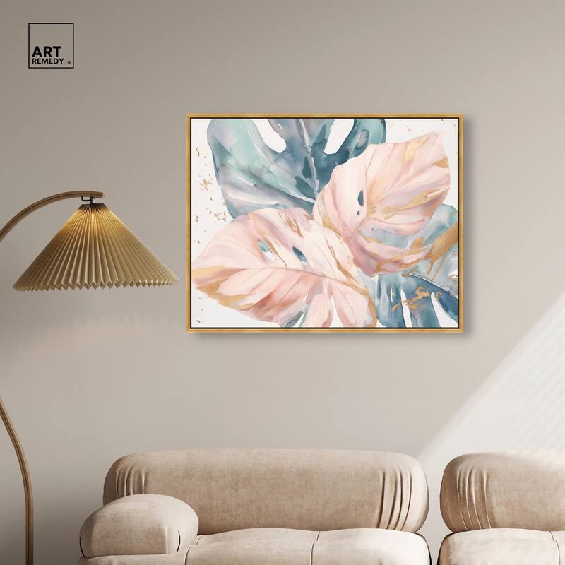 Golden Spritz Canvas by Art Remedy