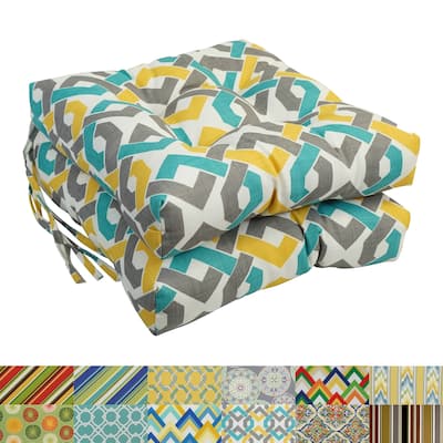 16-inch Square Outdoor Dining Chair Cushions (Set of 2, 4, or 6)
