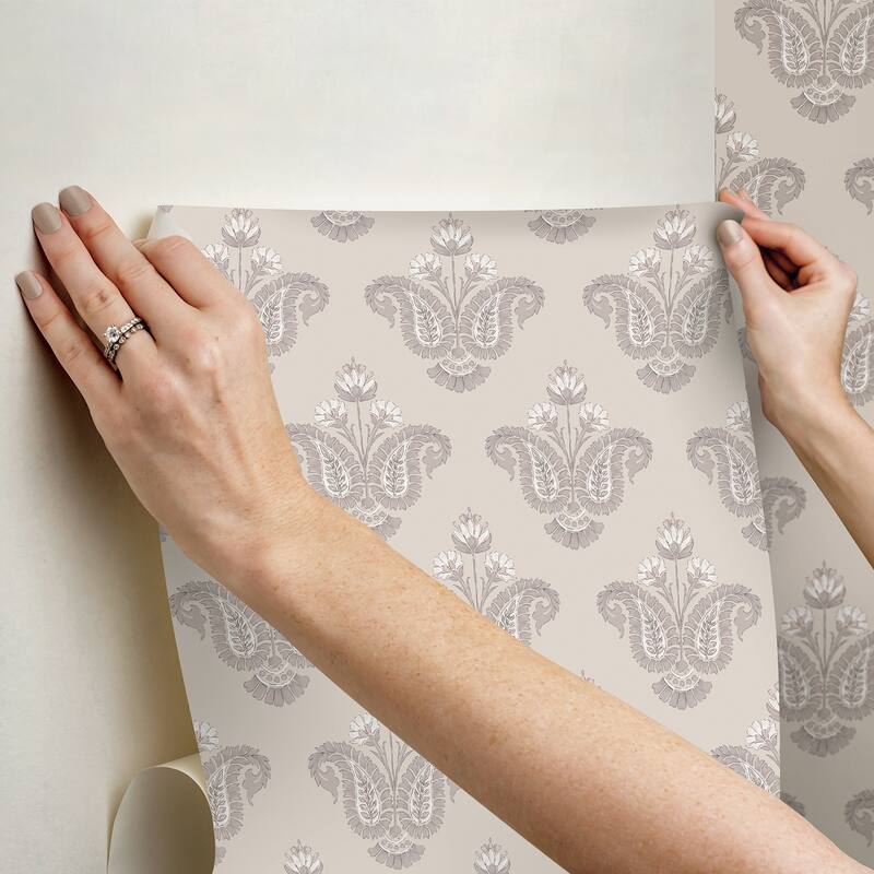 NuWallpaper Nabela Noor Home Fazia Jute Peel and Stick Wallpaper