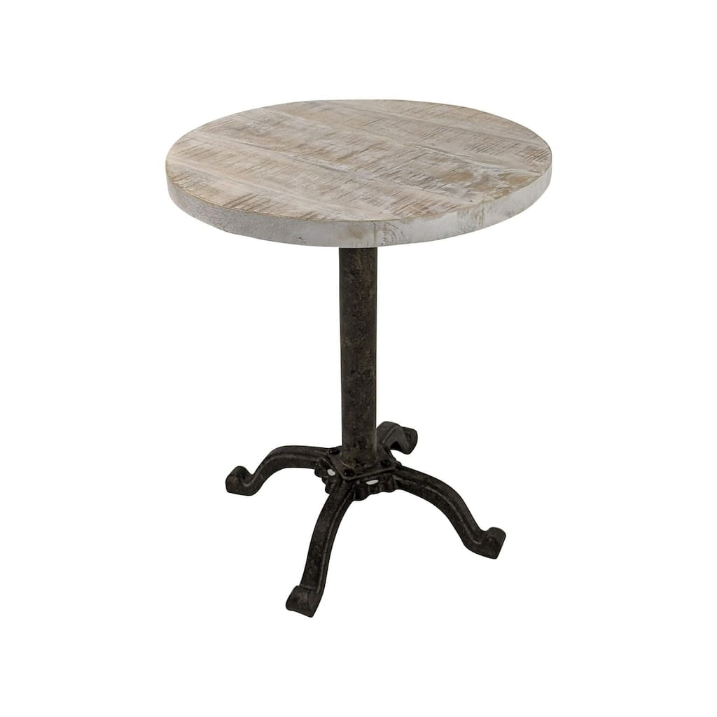 Rustic Style Adjustable Table - 22" - White and Gray