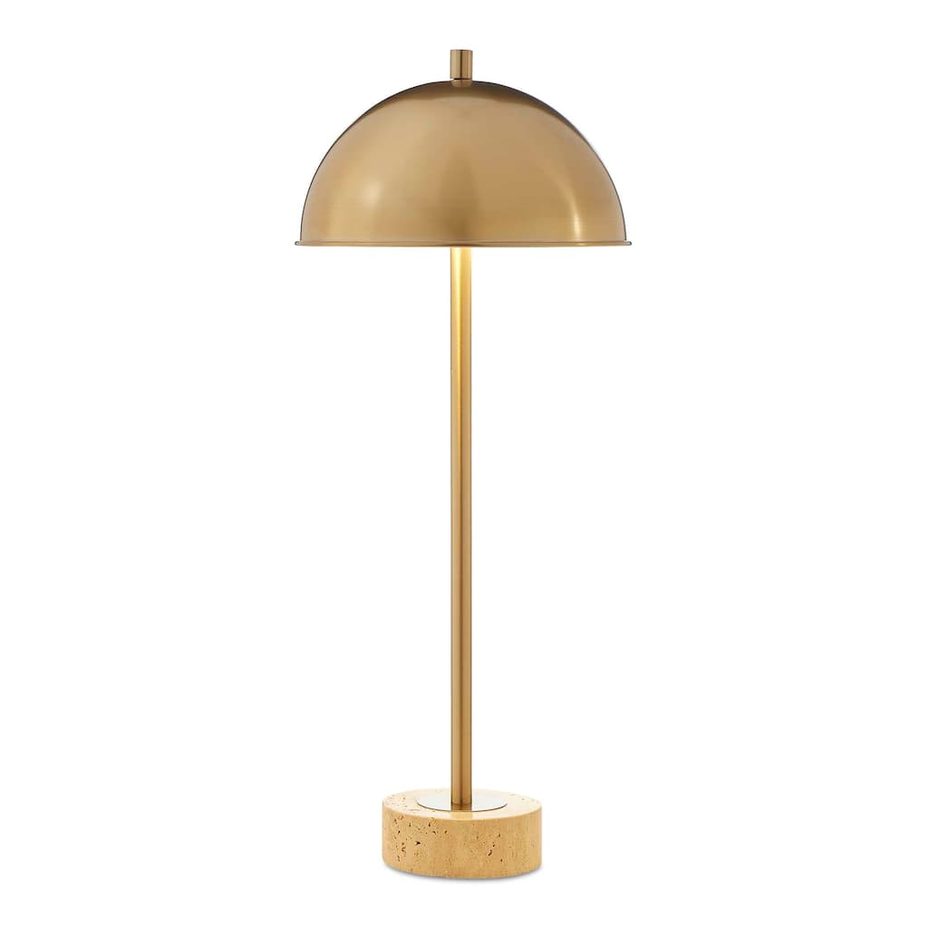 Uttermost Dunham Brass Buffet Lamp - 11.75"W x 11.75"D x 28.25"H