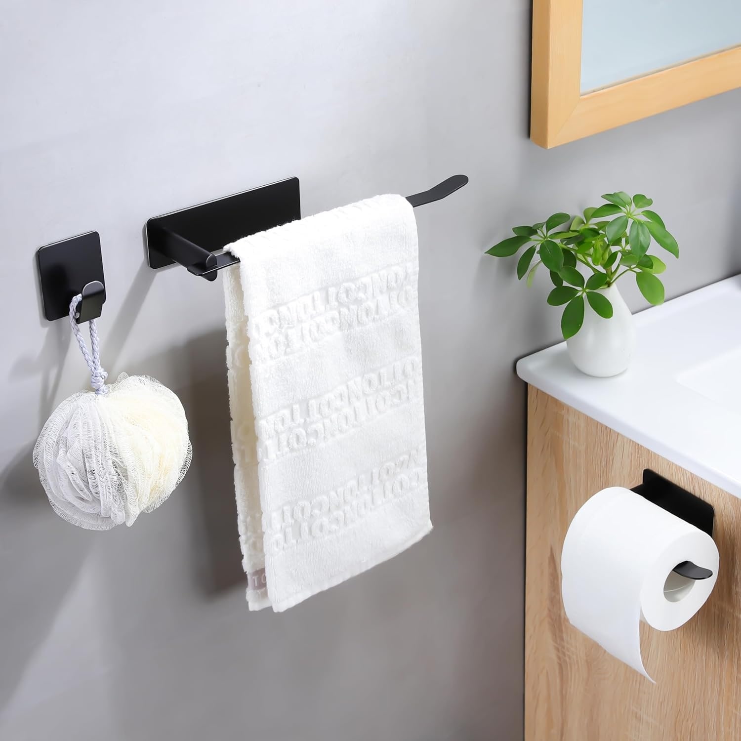 Hand Towel Holder Towel Ring Self Adhesive Towel Bar for Bathroom or Kitchen Wall Bed Bath Beyond 39865054