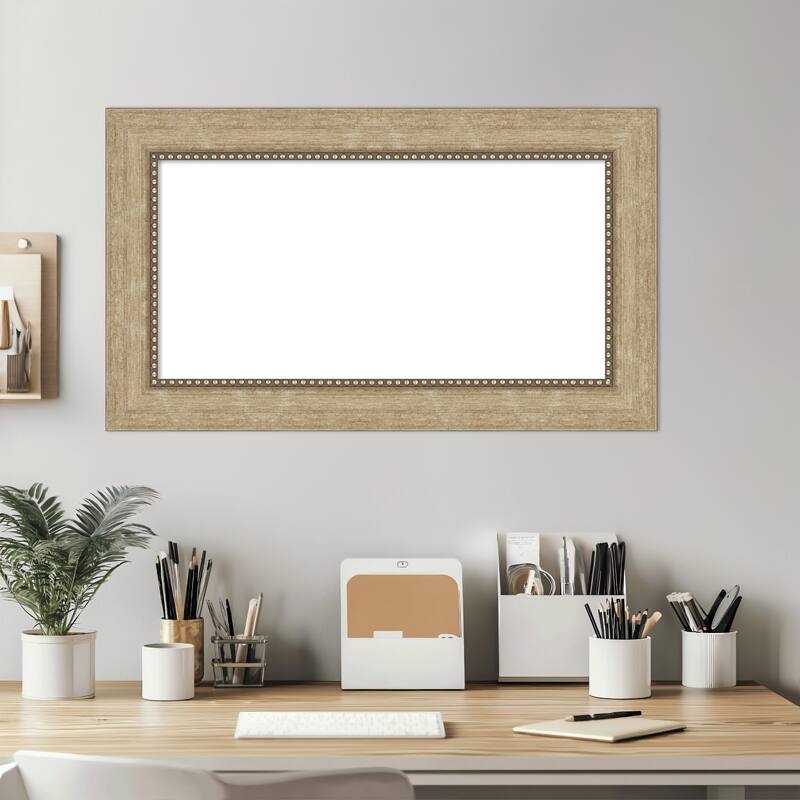 Amanti Art Astor Black Framed Dry Erase Magnetic Board