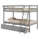 preview thumbnail 11 of 10, Costway Twin Over Twin Bunk Bed with 2 Storage Drawers Ladder No Box - See Details