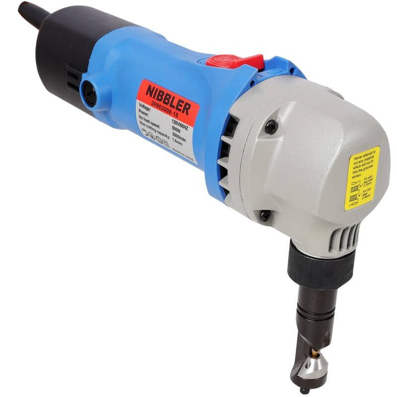 Electric Sheet Metal Nibbler 16 Gauge Precision Metal Cutting Tool,360° Rotation Electric Cutter