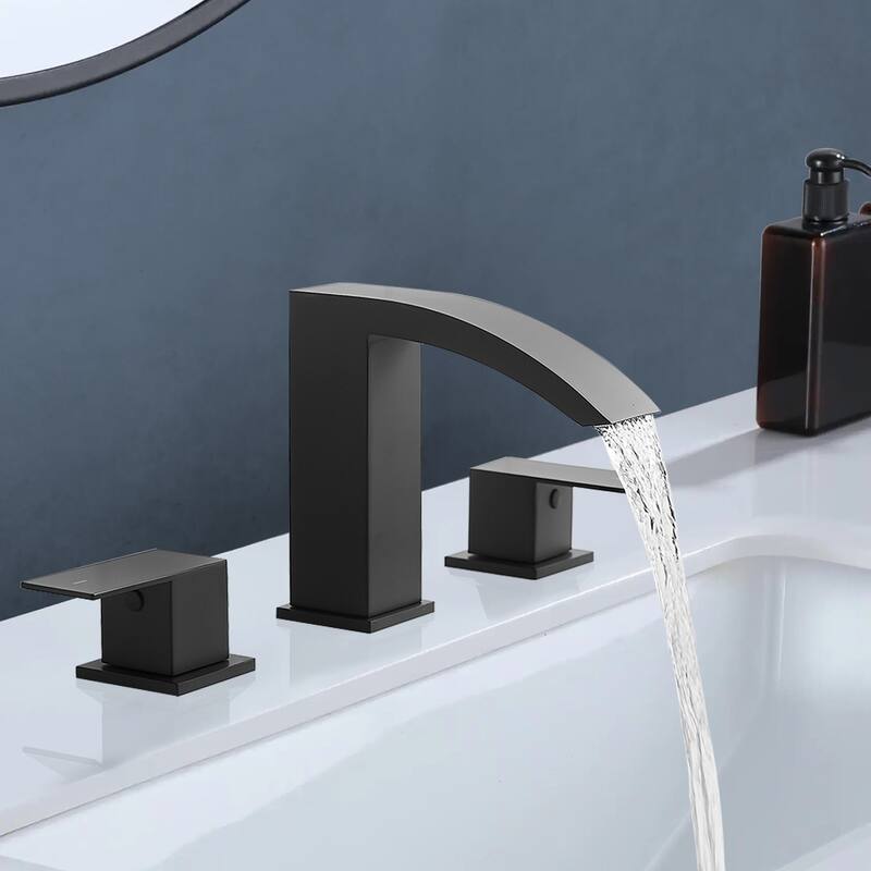 Topcraft Stainless Steel Two Handle Bathroom Sink Faucet
