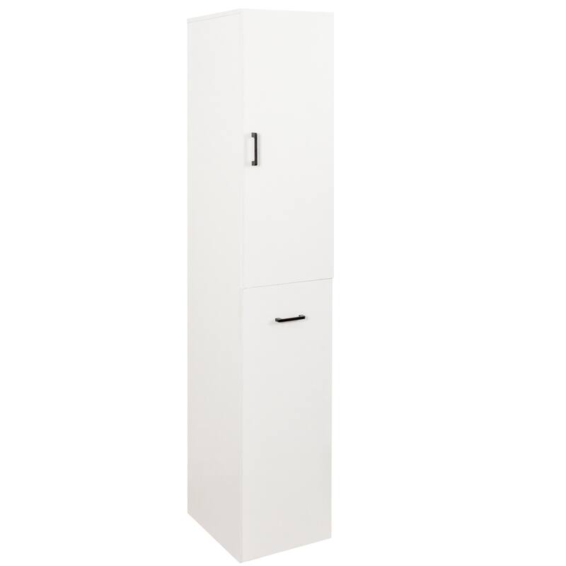 Tall Kitchen Pantry Cabinet with 3-Tier Pull-Out Storage Shelf, Freestanding Organizer with Door