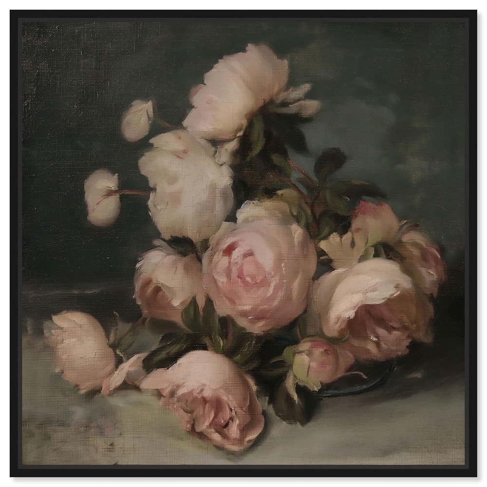Roses in Shadow II Canvas by Art Remedy