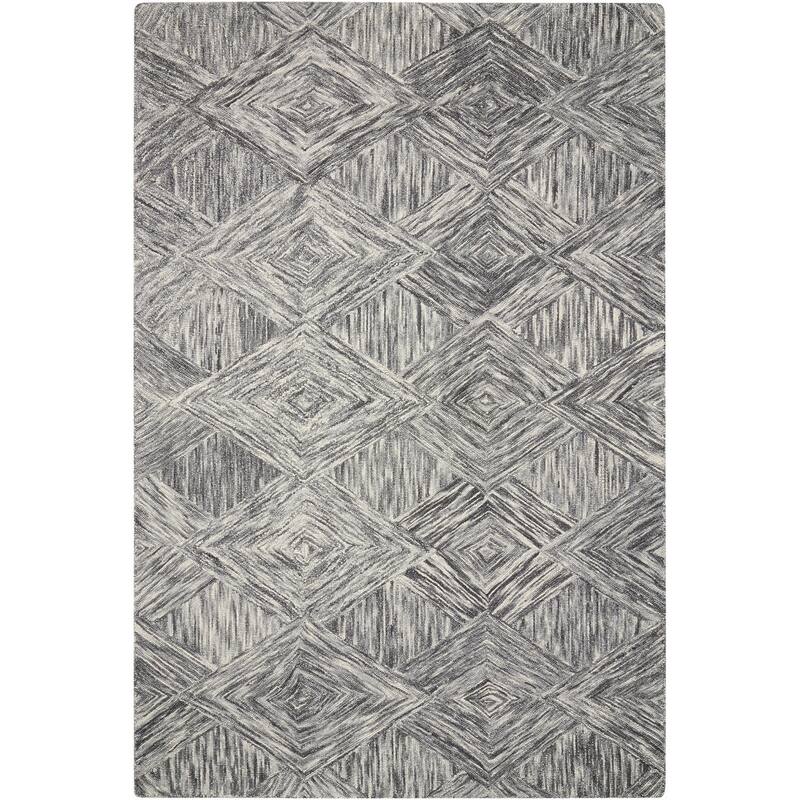 Ciyit Power Loomed Geometric Modern Soft Area Rug By HomeRoots - 90' X '60' X '0.5