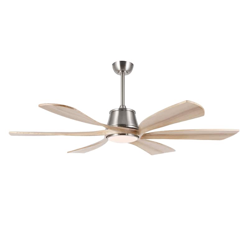 MLiAN 60 inch 6-Blades Indoor Smart LED Ceiling Fan With Remote... - 60inch
