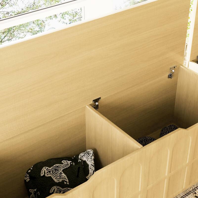 3-Piece L-Shaped Storage Bench with Cushion for Kitchen Corner, Toy Storage & Reading Nook