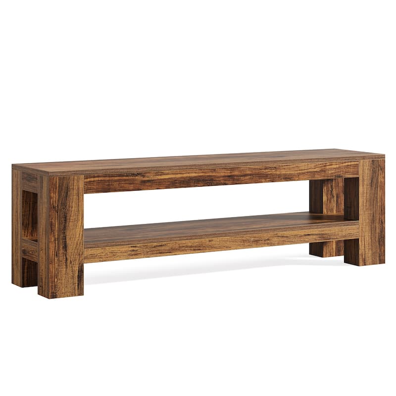 TV Stand, Media Console with Storage Shelves, Entertainment Center Television Console Accent Cabinet for Living Room, Bedroom