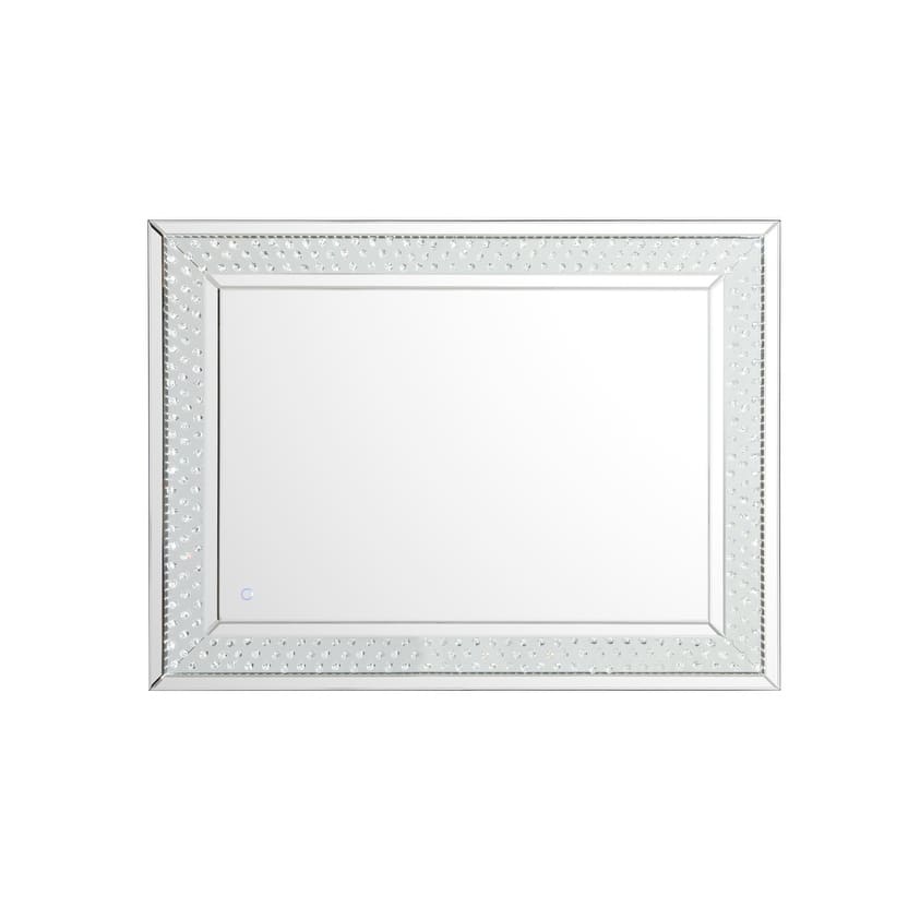 River LED Crystal Mirror - Clear