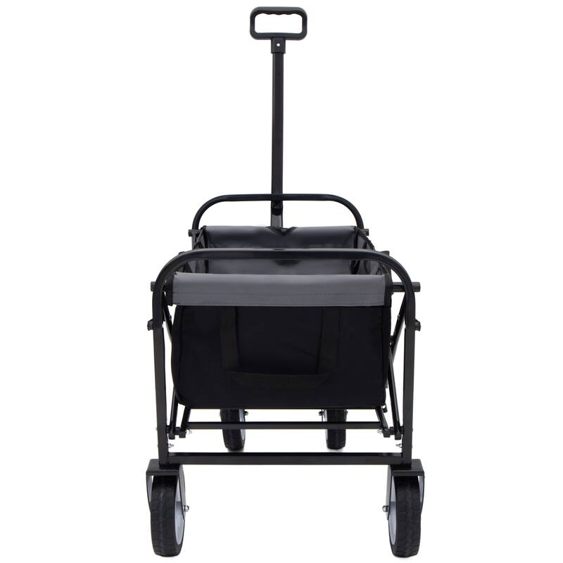 Foldable Wagon Cart with 3 Liner Bags - Heavy Duty Beach & Utility Use