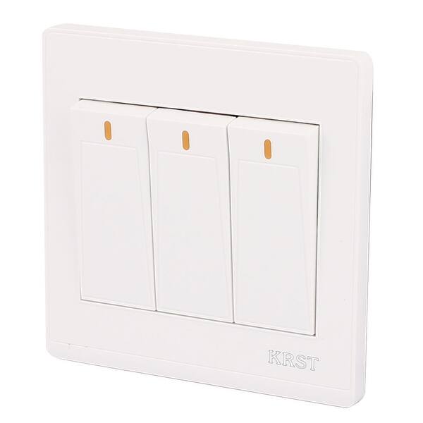 Shop On Off Press Button 3 Gang 2 Way Wall Switch Home Light
