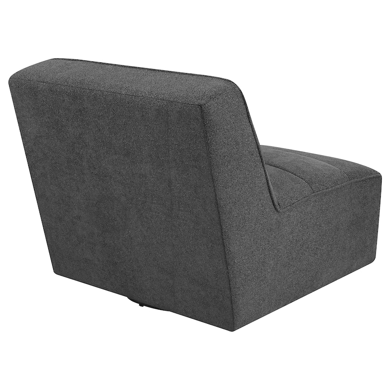Cobie Upholstered Tufted Armless Swivel Chair